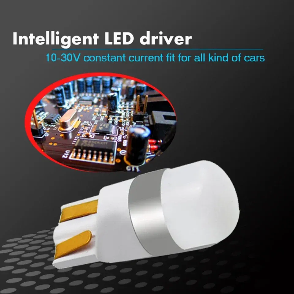 Emitting Color: WHITE - 1PCS 3030 SMD 350LM T10 W5W LED Car Clearance Lights Reading Lamp Auto Vehicle Dome Door Bulb Accessories Pure White 6000K