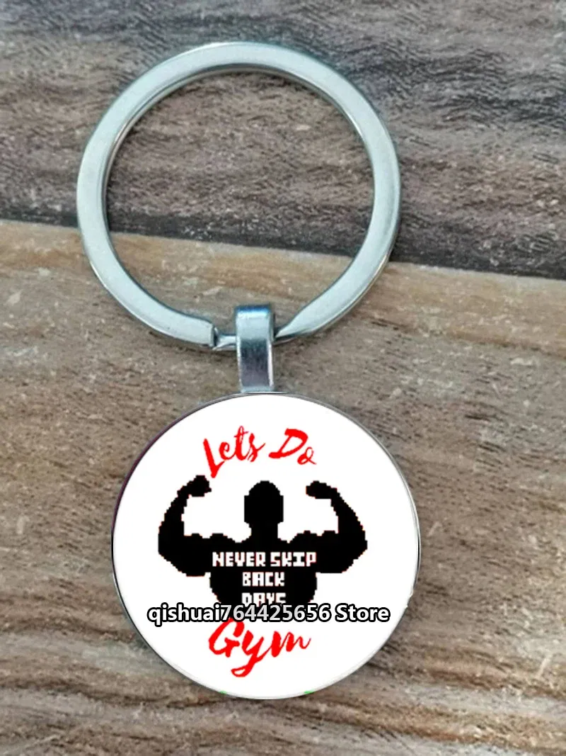 Color: Ivory - Gym Keyring Keychain Suitable For Bodybuilding Athletes Heavy Men Boys Bodybuilding Sports Unisex Men Tactical Rock Keyring Keyc