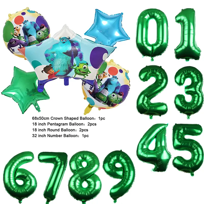 Color: Light Grey, Capacity: 420ml - Monsters University Monsters, Inc. Theme Birthday Party Decoration Metallic Gem Shaped Balloon Crown Shaped Balloon Baby Shower
