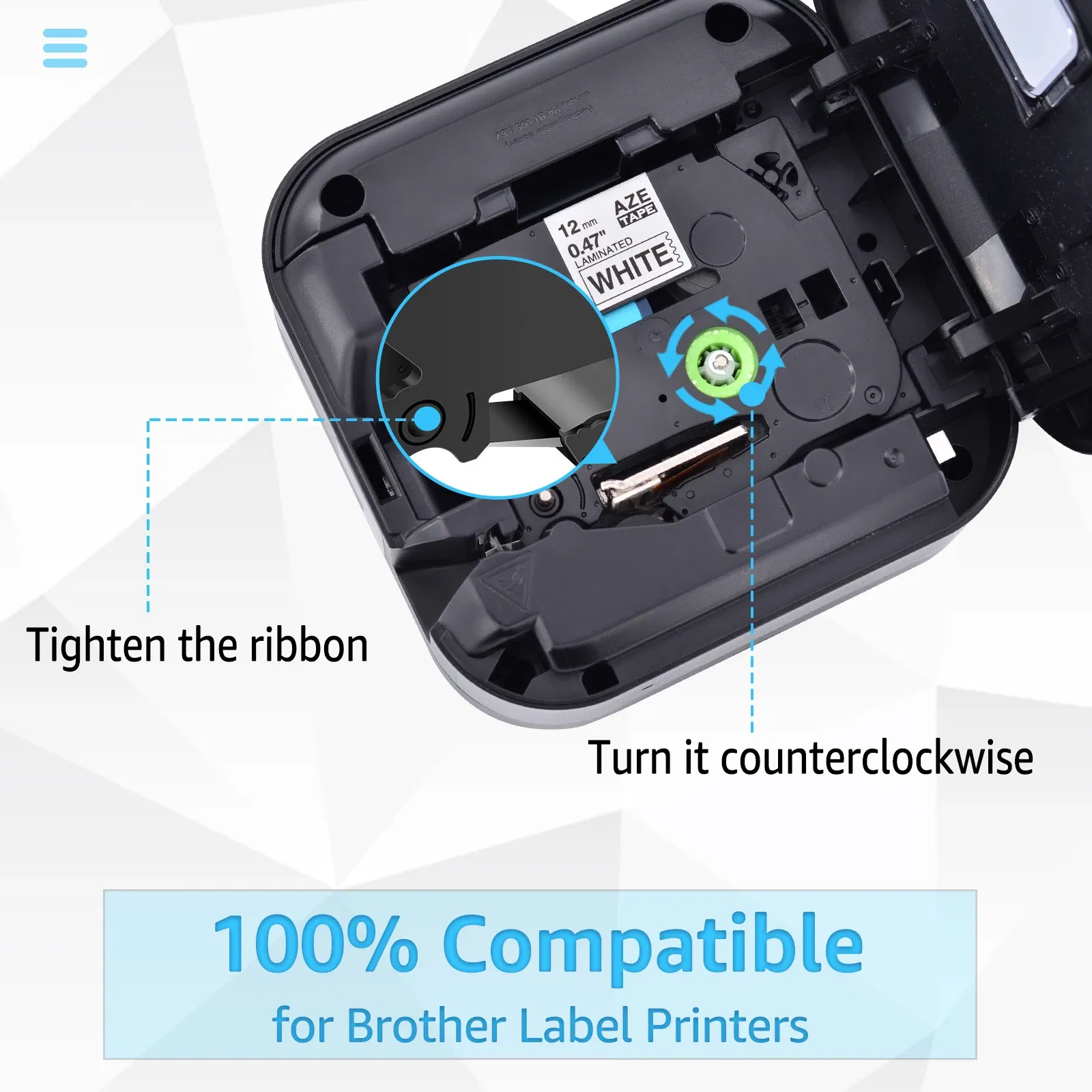 Color: LC, Width: 24mm - Greencycle 10PK TZe 231 Label cassettes Compatible for Brother Ptouch Printer Black on white Label tape 6mm 9mm 12mm 18mm 24mm