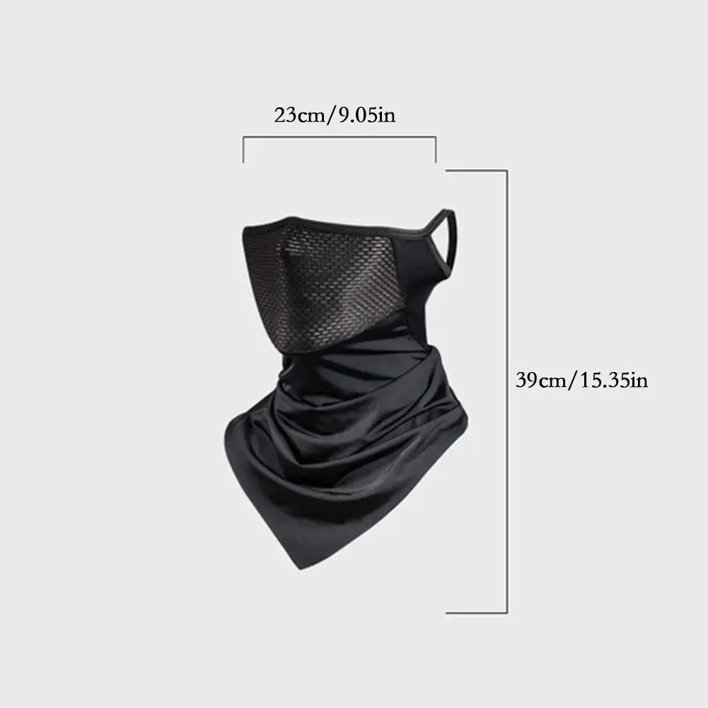 Color: Blue, Ships From: CHINA - Breathable Sun UV Protection Hiking Outdoor Sport Cycling Wind Sun Protection Triangle Ear-hook Mask Cycling Sun Protection Mask