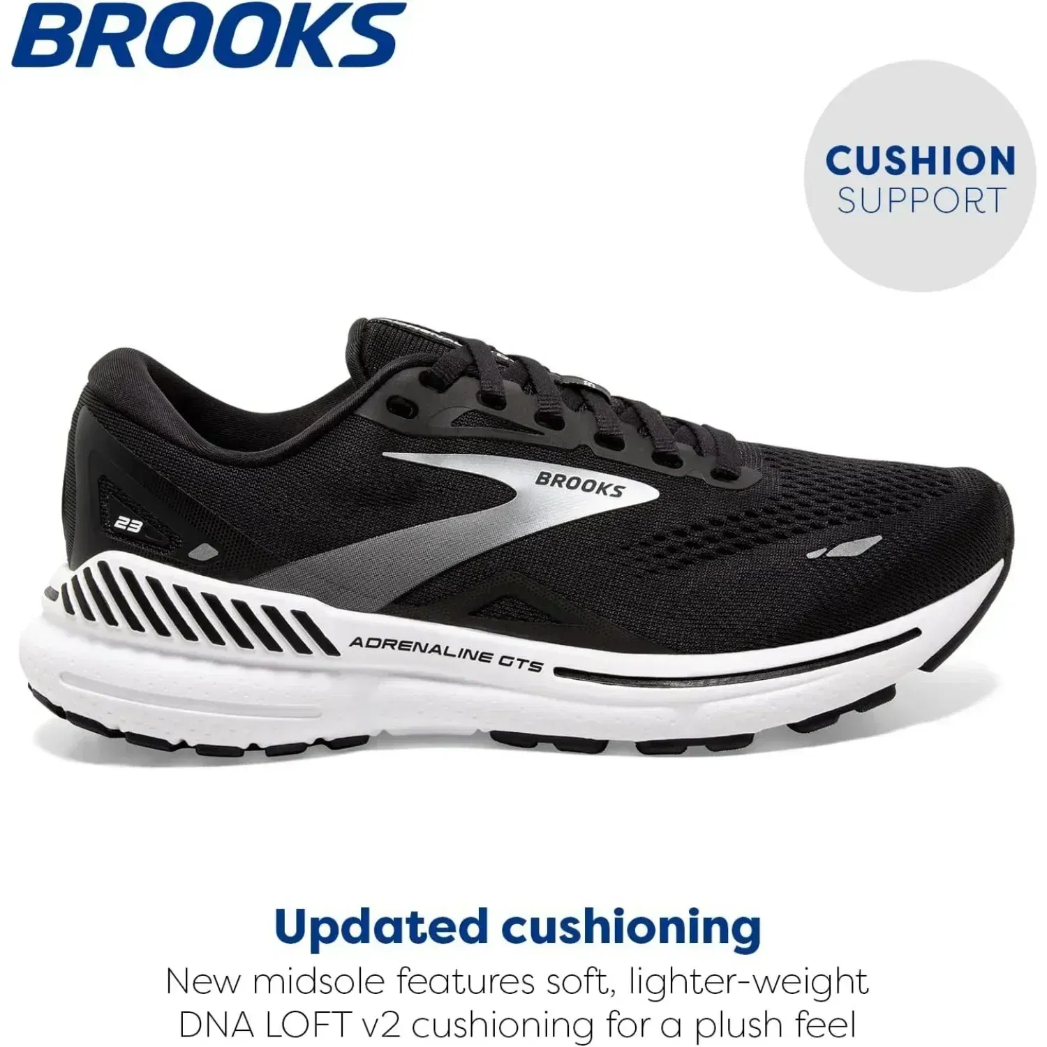 Color: Silver, Shoe Size: 42 - Brooks Men?™s Adrenaline GTS 23 Supportive Running Shoe