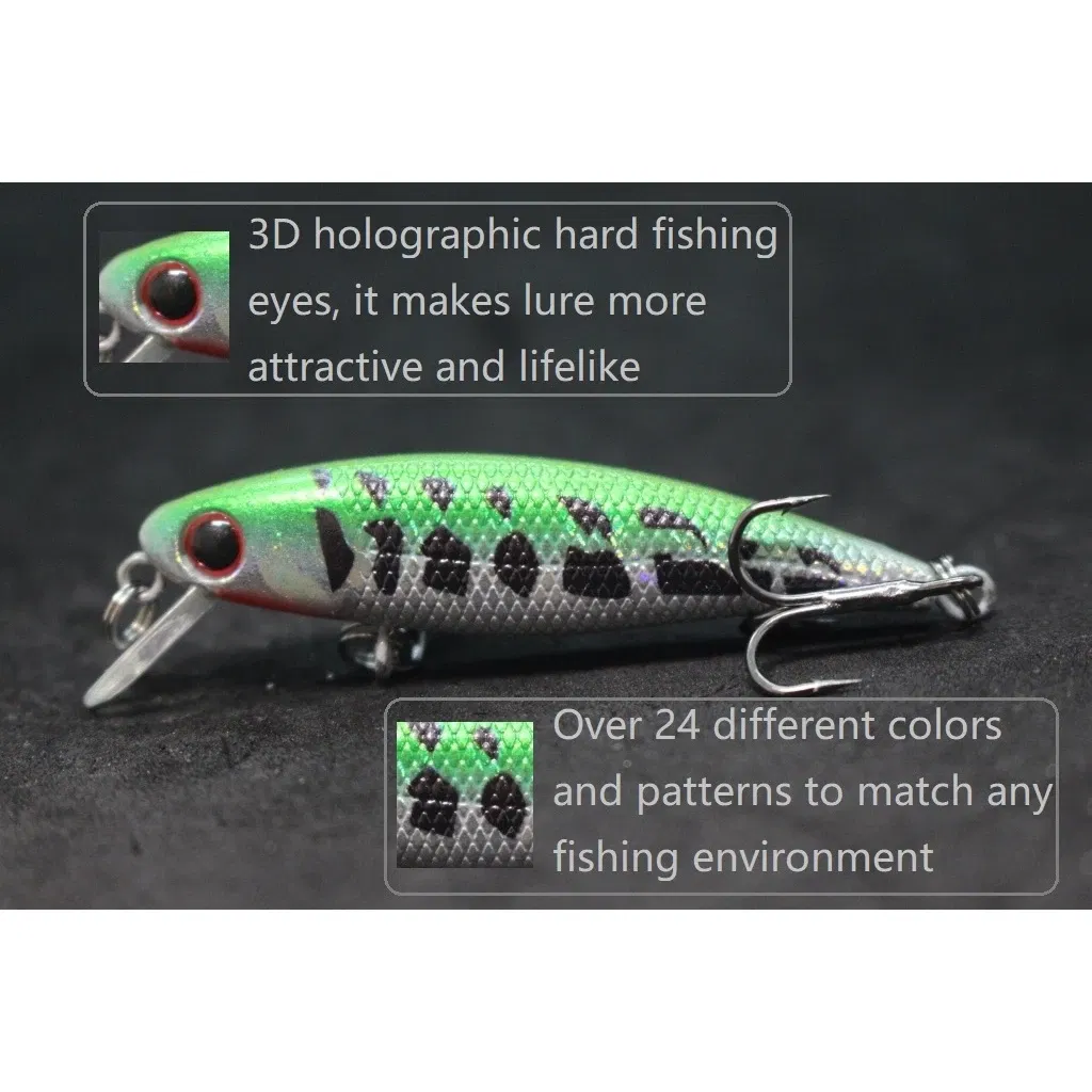 Color: multi - wLure Fishing Lure 4.5g 5.9cm Tiny Sinking Minnow Carp Fresh Water Use Wild Wobble Bronzing and Plating Painting M639