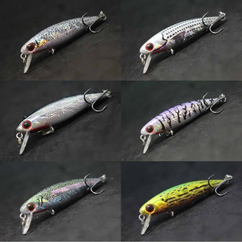 Color: multi - wLure Fishing Lure 4.5g 5.9cm Tiny Sinking Minnow Carp Fresh Water Use Wild Wobble Bronzing and Plating Painting M639