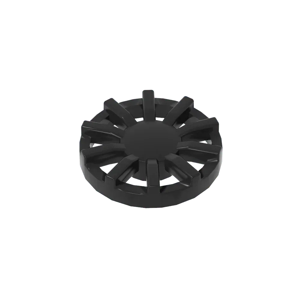 Color: WHITE - Gobricks GDS-21262 Wheel Cover 7 Spoke Y Shape - for Wheel 18976 compatible with lego 18978B Assembles Building Blocks