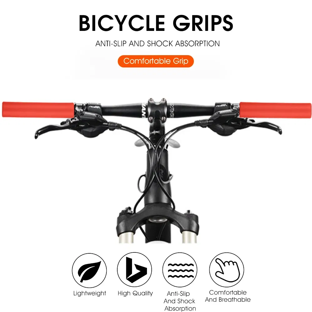 Color: Pink, Ships From: CHINA - MOTSUV Bicycle Girps Ultra Light Silicone Material Handlebar Girps High Density MTB Bike Handlebar Anti-slip Cycling Grip Cover