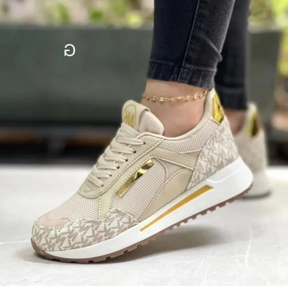 Color: GRAY, Shoe Size: 37 - 2024  Women Shoes Spring New Fashion Wedges Casual Sneakers Female Platform Black White Women's Vulcanize Shoes