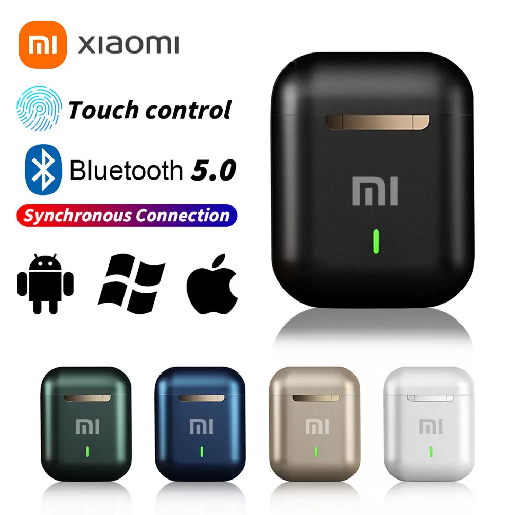 Color: WHITE - xiaomi J18 Wireless Earphone Bluetooth Headset 9D Noise Reduction Gaming Headset With Microphone TWS Ear Buds Hands-free Earbuds