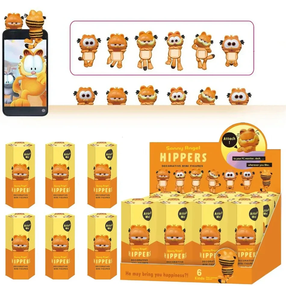 Color: Blue - Nieuwe Garfield Sonny Angel Blind Box Capybara Anime Figuren Ornamenten Poppen Fans Kinderen Kerstcadeau
