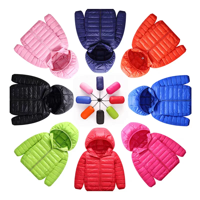 Color: Beige, Kid Size: 4 - Boys Girls Autumn Down Coats Kids Winter Windproof Jackets Children Solid Color Hooded Outerwear Teenager Fashion Warm Clothing