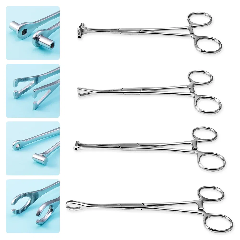 Metal color: pink - Surgical Steel Pliers Body Piercing Tool Forceps Needle Pipe Clamp Tweezers Open Close CBR Ring Plier Ear Belly Nose Pierc Tools