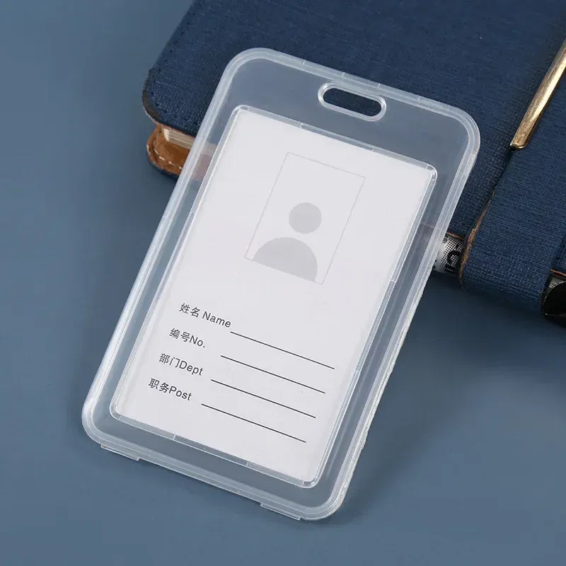 Color: Navy Blue - Women Men Card Cover Case Plastic Transparent Business Credit Cards Bank ID Card Sleeve Protect Holder Case for Student