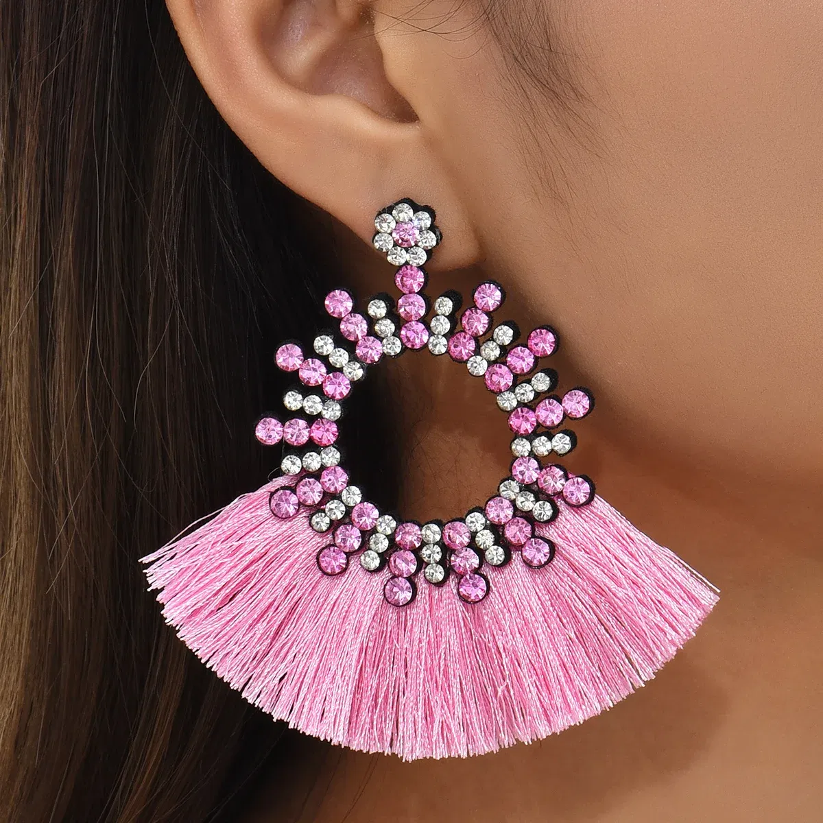 Metal Color: REDDISH BROWN - Fashion Bohemia Long Tassel Earrings for Women Ethnic Big Drop Earrings Statement Dangle Earring Fashion Jewelry pendientes
