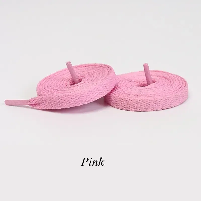 Color: Pink, Ships From: CHINA, Length: 100cm - 1pair Flat Shoelaces Classic Shoe Laces Fit Fashion Solid Sports Shoelace Casual Unisex Shoe Strings Shoe Accessories