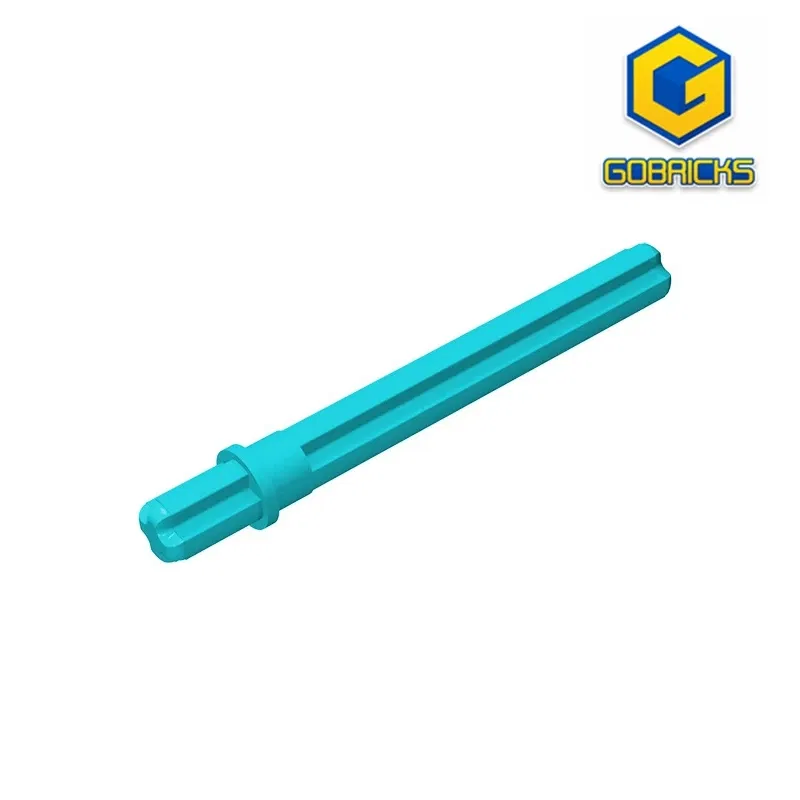 Color: Red - Gobricks GDS-886 Technical, Axle 5.5 with Stop compatible with lego 59426 32209 DIY Educational Building Blocks Technical