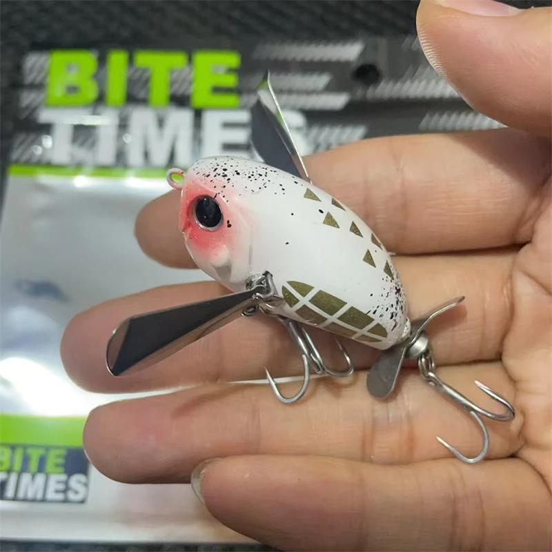 Color: Red - luretv Japanese JACKALL SAME STYLE  MICRO POMPADOUR Small Water Cicada 6.5g