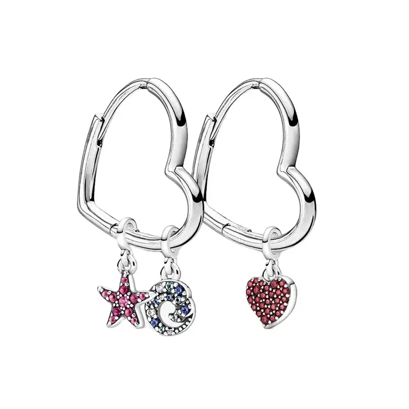 Color: Silver - 2022 New 925 Sterling Silver My Love Starfish Flamingo Pendant Charm Fit Original Pandora Me Bracelet DIY Bead Jewelry For Women