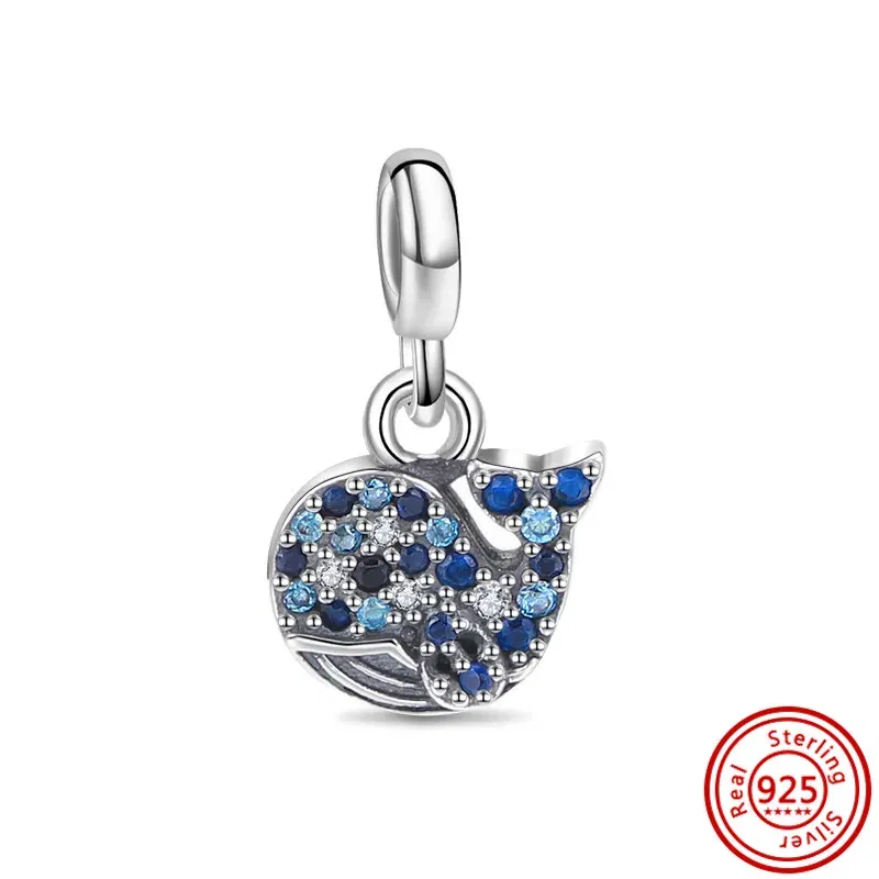 Color: Silver - 2022 New 925 Sterling Silver My Love Starfish Flamingo Pendant Charm Fit Original Pandora Me Bracelet DIY Bead Jewelry For Women