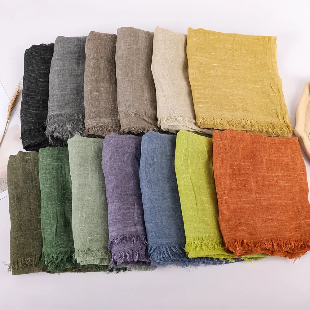 Color: Blue, Size: One Size - Fashion New Cotton Pashmina Plain Shawls Women Solid Color Scarf Wraps Scarves Kerchief Muslim Hijab Lady Autumn Winter Warm
