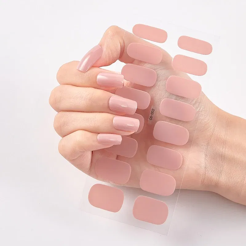 Color: Slate - Patterned Nail Stickers Wholesale Supplise Nail Strips for Women Girls Full Beauty High Quality Stickers for Nails