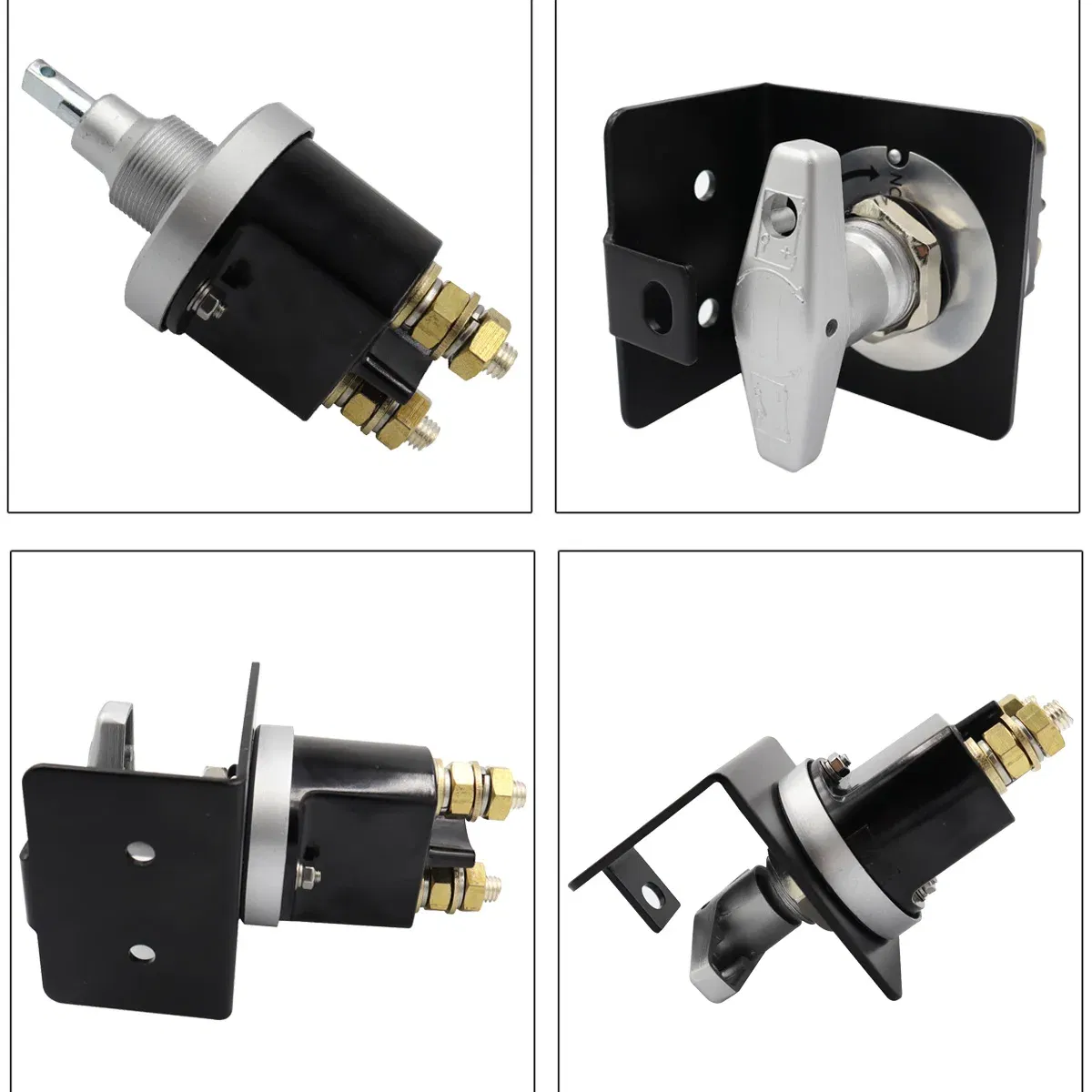 Color: black - 1500A Heavy Duty Battery Switch Battery Fixed Handle Isolator with Lock-Out Plate Fits Polarity Negative  for Autos Cars Boat RV