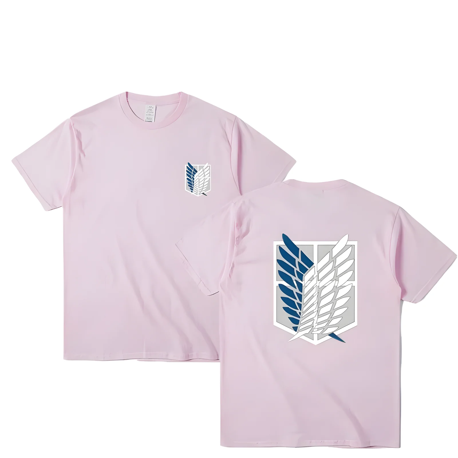 Color: army green, Size: XL - Attack on Titan T-shirt Wings of Freedom Short Sleeve Ackerman Mikasa Eren Jaeger Men Cotton Tops Summer Oversized O-Neck Tee