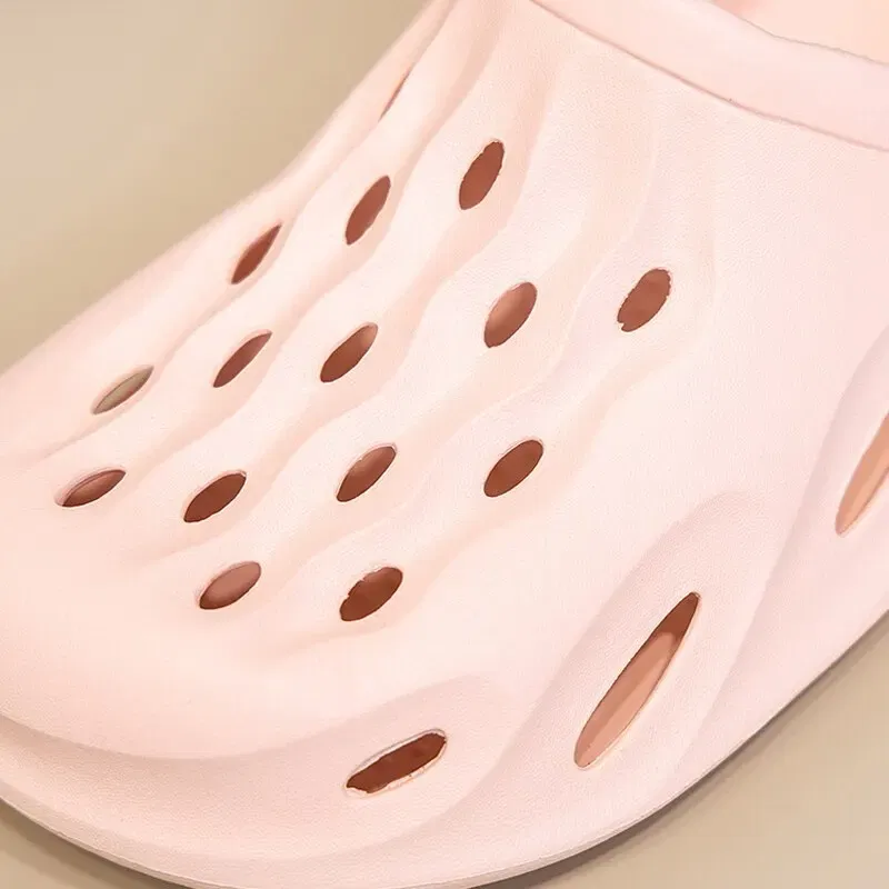 Shoe Size: 36, Color: Pink - Clogs Women Sandals Summer Casual EVA Lightweight Outdoor Women's Shoes Anti Slip Thick Sole Beach Slides Couple Garden Shoes