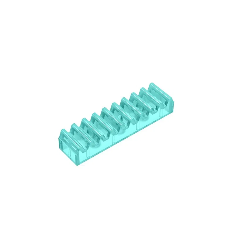 Color: WHITE - Gobricks GDS-1171 Technical, Gear Rack 1 x 4 compatible with lego 3743children's DIY Gifts Educational Building Blocks Technical
