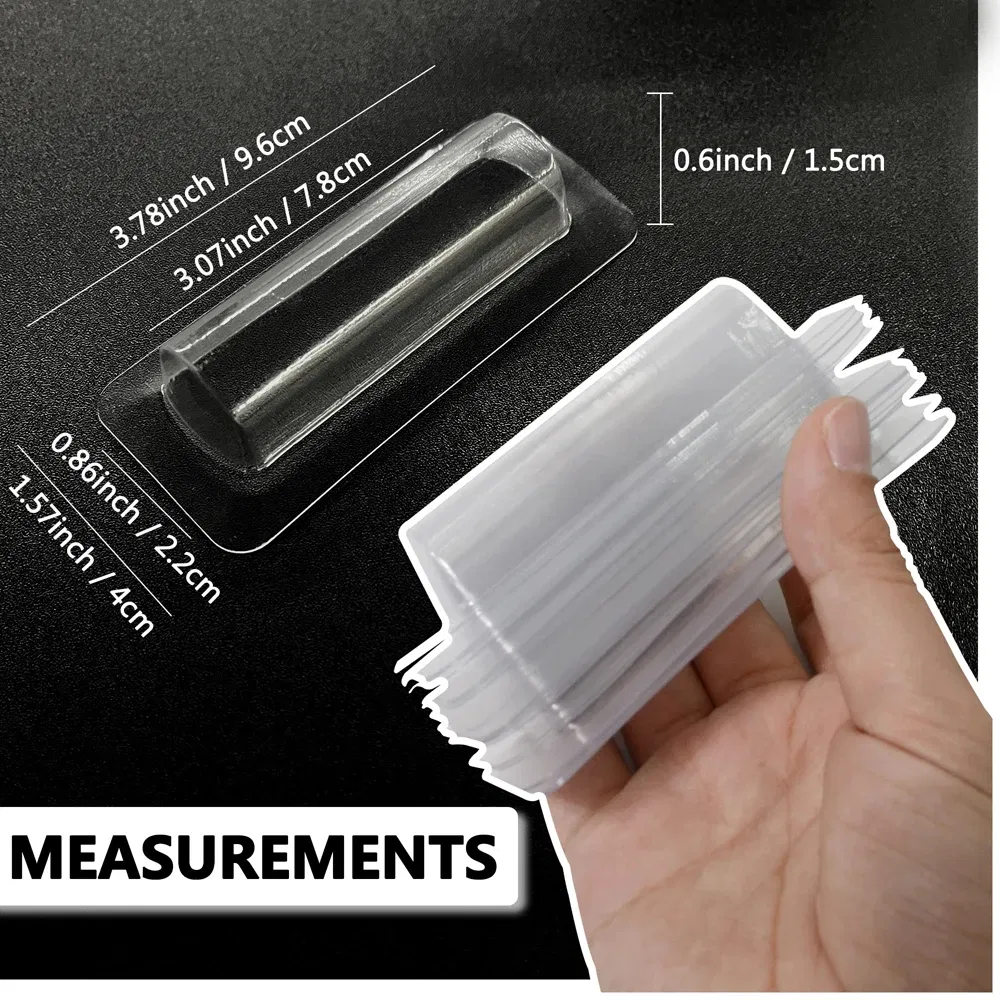 Color: Light green - 50/100pcs Money Card Holder With Sticker Plastic Dome Lip Balm Waterproof Clear Cash Pouch DIY Gift for Graduation Christmas
