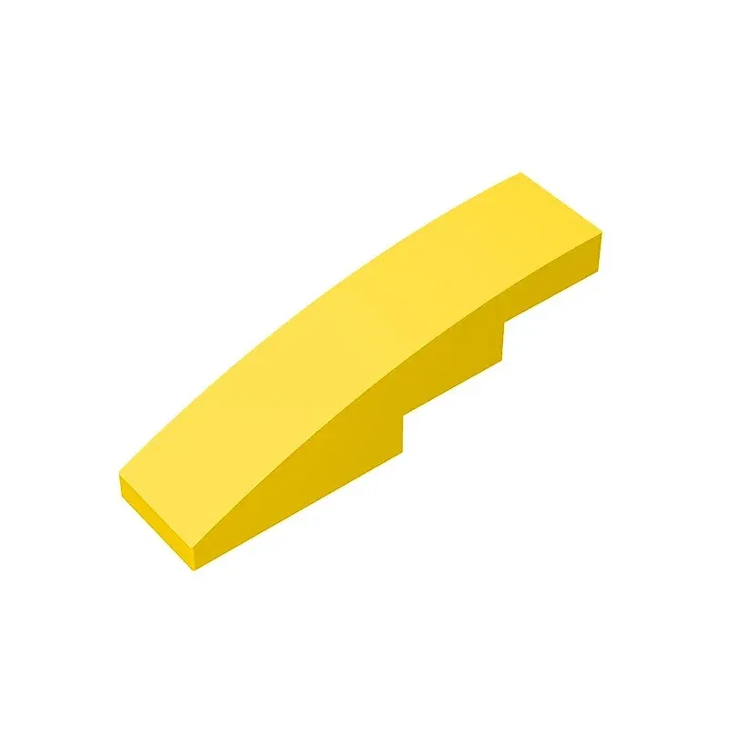 Color: green - Gobricks GDS-658  Slope, Curved 4 x 1 compatible with lego 11153 61678 pieces of children's DIY Educational Building Blocks