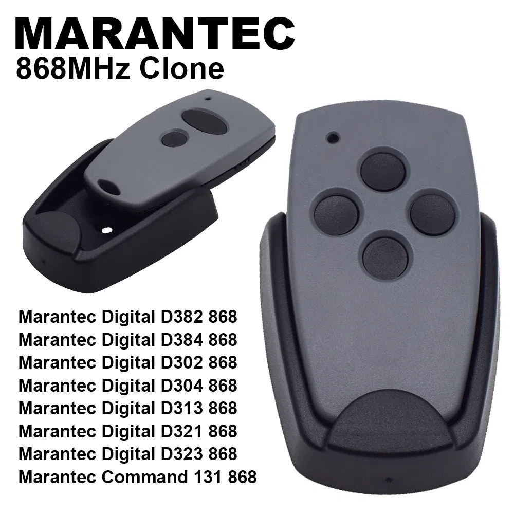 Color: Brown - Pilot 868 Marantec 868mhz Gate Remote Control Digital 302 382 384 313 Garage Door Opener Hand Transmitter D302 868 3 Mhz Copy