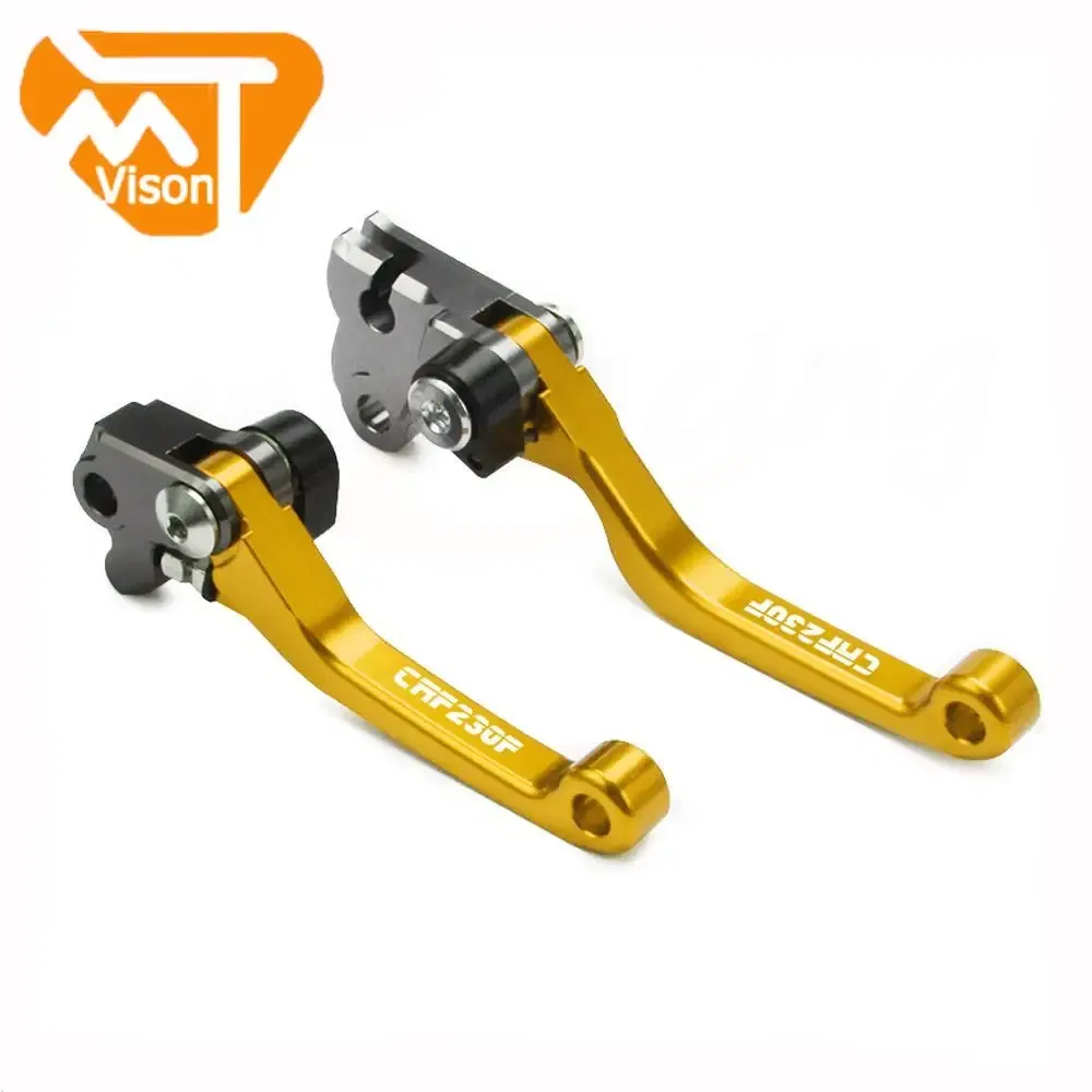 Color: Black - Motorcycle CNC Brake Clutch Lever Handle For HONDA CRF150F CRF230F 2003-2019 CRF250F 2019-2022 CRF 150F 230F 250F