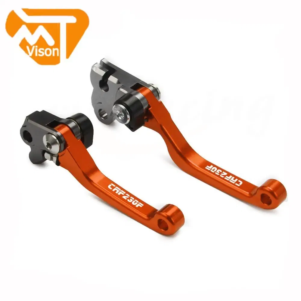 Color: Black - Motorcycle CNC Brake Clutch Lever Handle For HONDA CRF150F CRF230F 2003-2019 CRF250F 2019-2022 CRF 150F 230F 250F