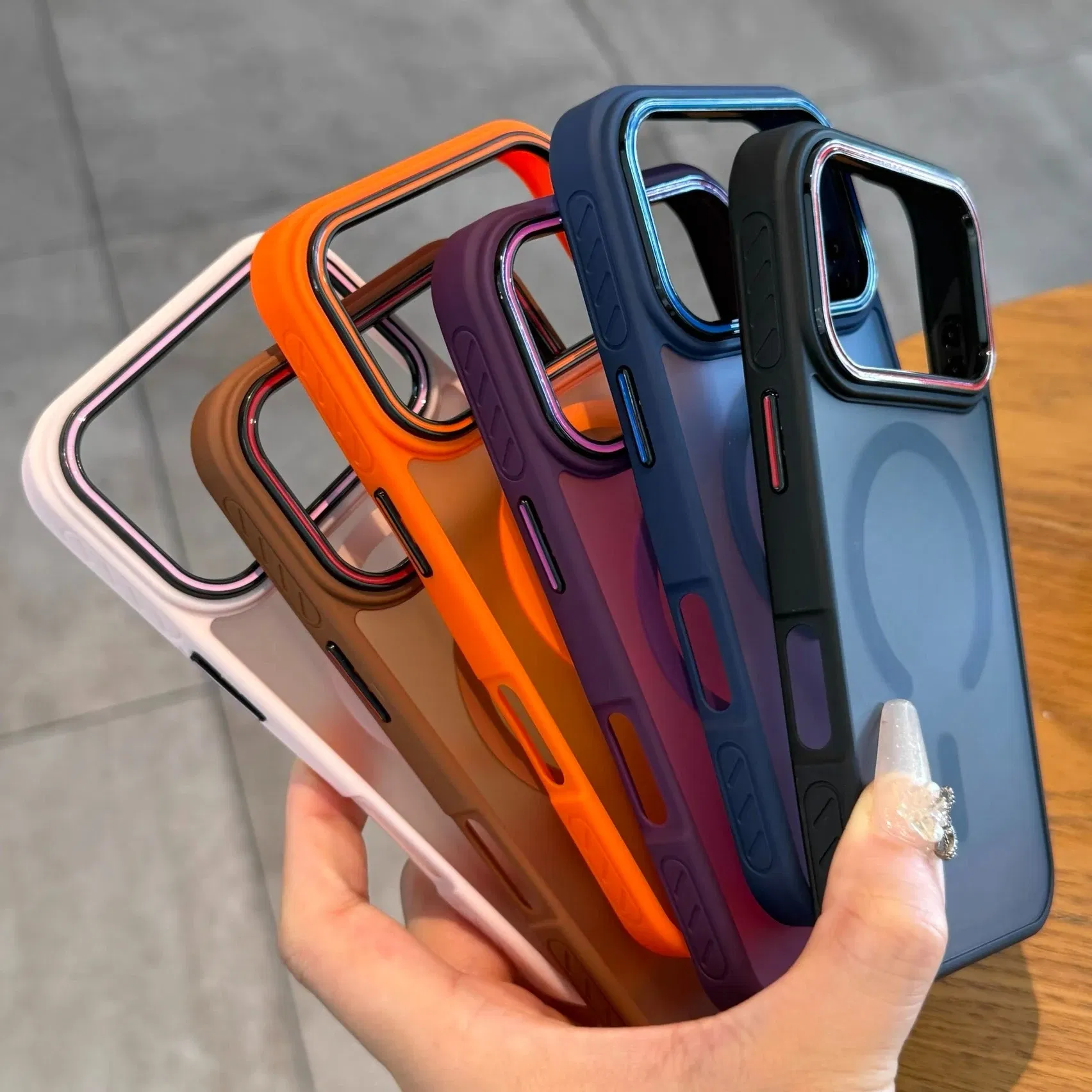 Color: Gold, Compatibility by Model: iPhone 12 - Wireless Charging Matte Magnetic Case for iPhone 17 16 ProMax 15 14 Plus 13 12 11 17 Air Anti Fall Bumper Translucent TPU Cover
