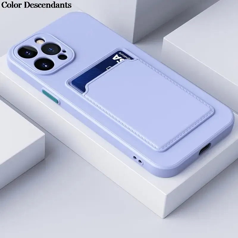Color: green, Material: Other - Card Holder Wallet Case For Samsung A53 5G Cases For Samsung Galaxy A53 A 53 53A Shockproof Liquid Silicone Cover