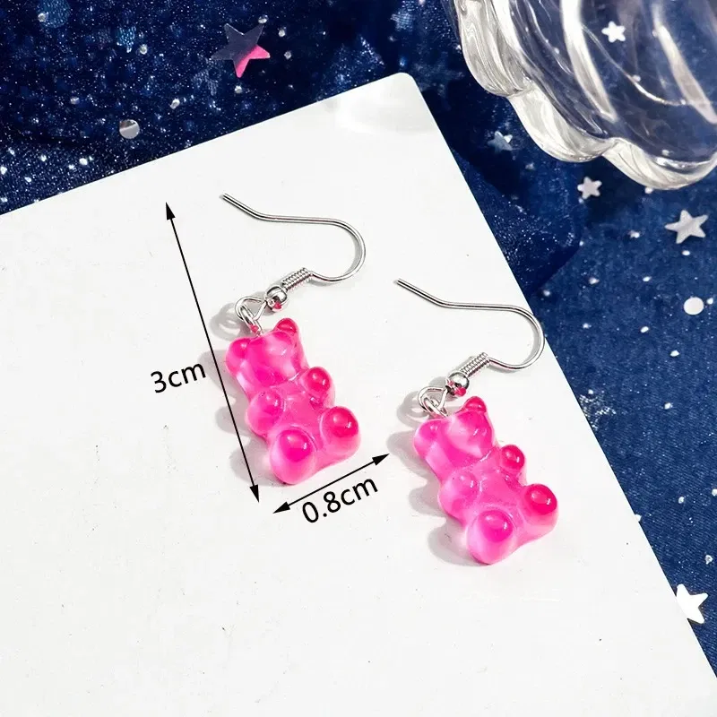 Metal Color: Deep Purple - 2024 New Rose Red Flower Hanging Earrings for Women Love Heart Blooming Florals Cute Lovely Female Ear Jewelry brincos new