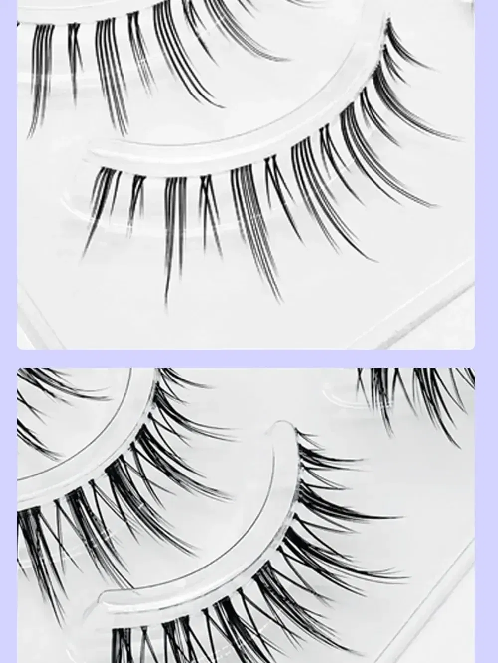 Color: Black & Silver, Length: MIX - 3D Lashes Premade Fan A/M Shape Spikes Cluster Eyelash Mix Extension Individual Makeup Super Natural Wispy DIY Premade Peduncle