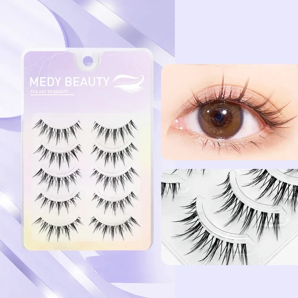 Color: Black & Silver, Length: MIX - 3D Lashes Premade Fan A/M Shape Spikes Cluster Eyelash Mix Extension Individual Makeup Super Natural Wispy DIY Premade Peduncle