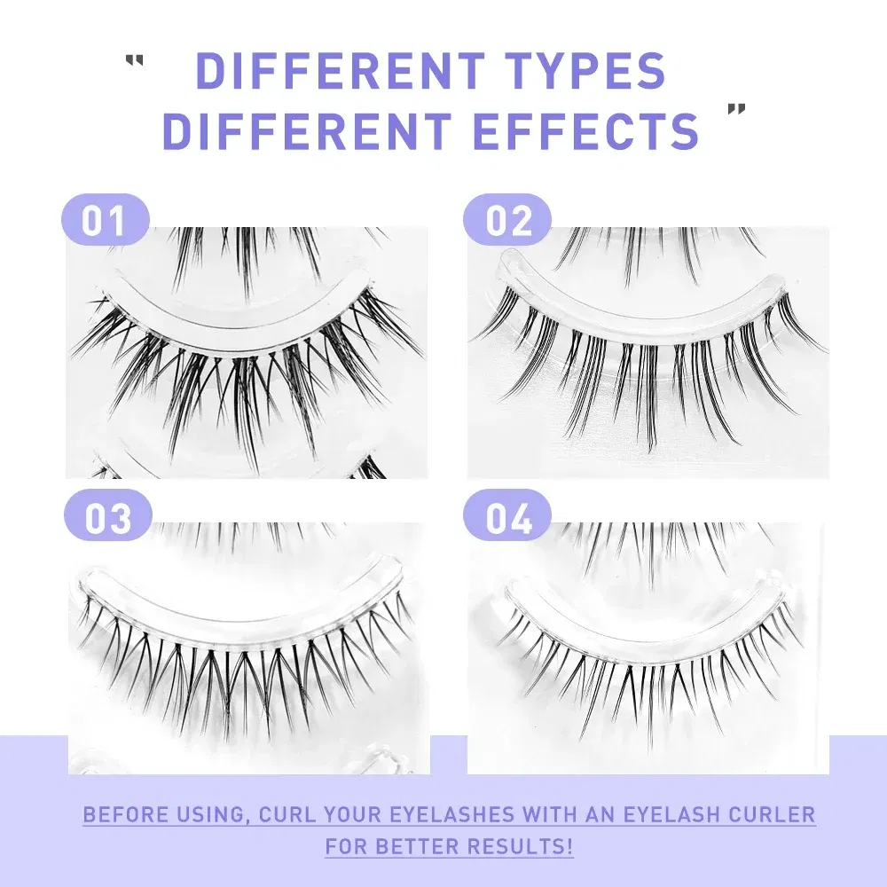 Color: Black & Silver, Length: MIX - 3D Lashes Premade Fan A/M Shape Spikes Cluster Eyelash Mix Extension Individual Makeup Super Natural Wispy DIY Premade Peduncle