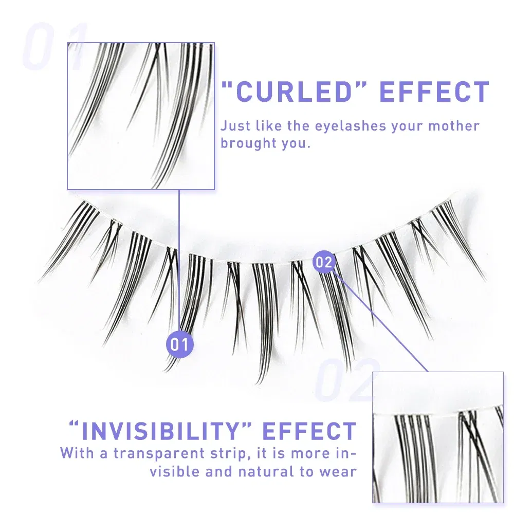 Color: Black & Silver, Length: MIX - 3D Lashes Premade Fan A/M Shape Spikes Cluster Eyelash Mix Extension Individual Makeup Super Natural Wispy DIY Premade Peduncle