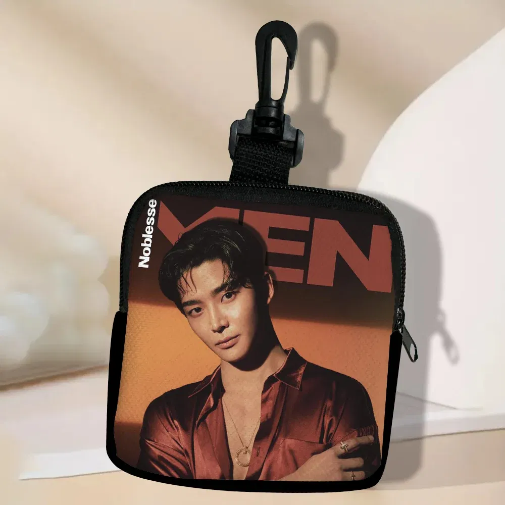 Color: light yellow - SF9 Rowoon Zipper Coin Purse Women's Simple Handbag Card Package Coin Bag  Purse Key Earphone Pouch 3.3