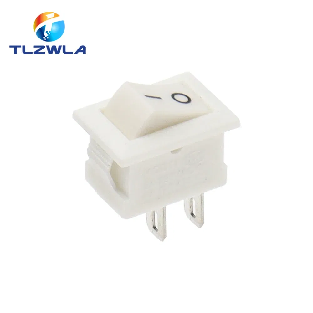 Color: WHITE, Size: 3XL - 5/10PCS KCD11 Rocker Switch 10*15mm Mini Push Button Switch ON-OFF / ON-OFF-ON 2 Pins / 3 Pins 3A 250VAC / 6A 125VAC 10x15mm