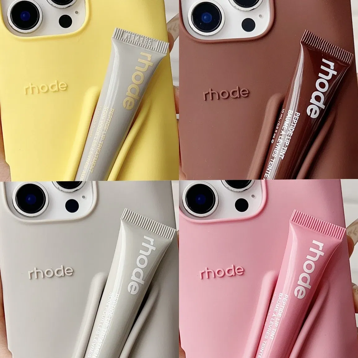 Color: SKY BLUE, Bundle: Bundle1, Material: CANVAS - Phone Case For iPhone 12 13 14 15 16 Pro Max Plus 17 Air Portable Lip Gloss Holder Lipstick Silicone Soft Bumper Cover Lip Glaze