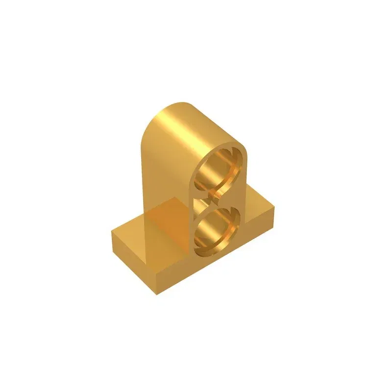 Color: Burgundy - Gobricks GDS-937 Technical, Pin Connector Plate 1x2x1 2/3 with 2 Holes  compatible with lego 32530 Educational Building Blocks