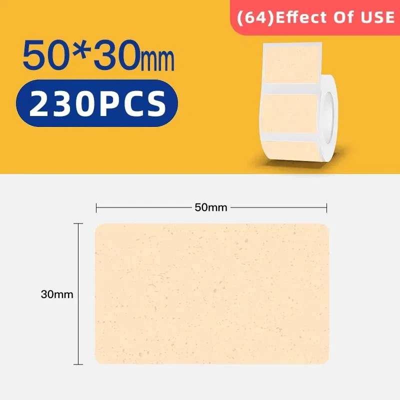 color: Gold - Niimbot Mini Printer Thermal Wire White/ Cable/Color/Round Sticker Self Adhesive Waterproof   Sticker For B1 B21 B203
