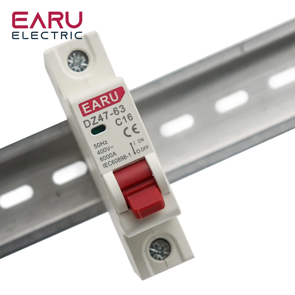 Rated Current: 40A, Ships From: CHINA - 1P AC MCB DZ47-63 C Type 230/400V~ 50HZ/60HZ Mini Circuit Breaker 3A 6A 10A 16A 20A 25A 32A 40A 50A 63A Mounting 35mm Din Rail