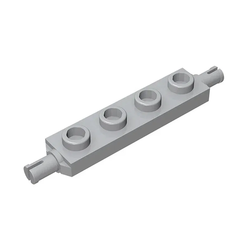 Color: Light Grey - Gobricks GDS-1067 Plate, Modified 1 x 4 with Wheels Holder compatible with lego 2926 toys Assembles Building Blocks Technical