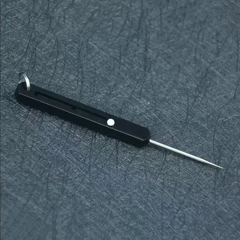 Color: Blue - Rectangular Telescopic Integrated Toothpick And Tooth Picking Tool, Multifunctional Single Head Fruit Pick Toothpick