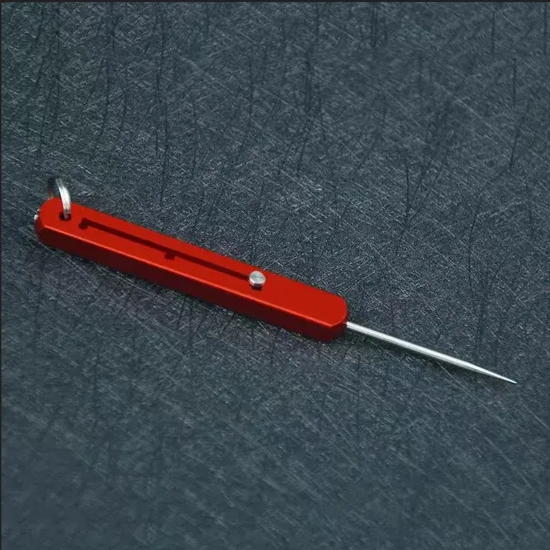 Color: Blue - Rectangular Telescopic Integrated Toothpick And Tooth Picking Tool, Multifunctional Single Head Fruit Pick Toothpick