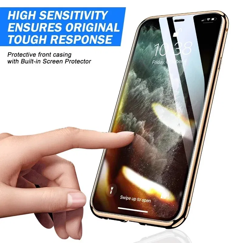 Color: Red, Material: Carbon Fiber - Magnetic Metal Case For iPhone 15 14 13 12 11 Pro 14Pro Max XS X XR 7 8 14Plus 12 Mini SE 2020 Double Sided Tempered Glass Cover